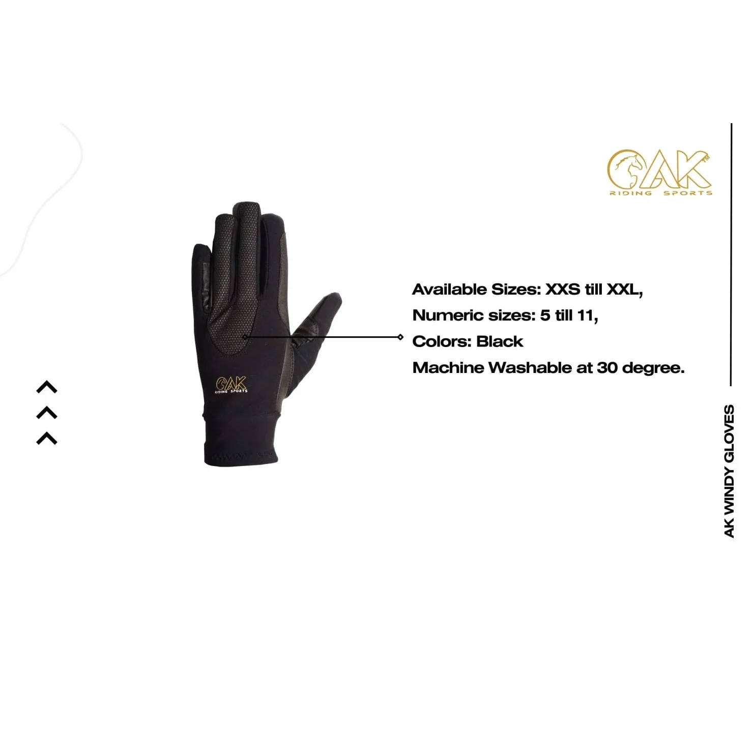 AK Gants d'équitation d'hiver Chauds et Confortables Windy Gants d'hiver Unisexe AKRS-6624