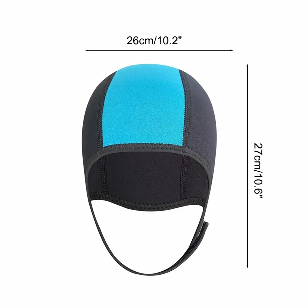 DONGKER Cagoule de Plongée en Néoprène,Combinaison de Plongée avec Mentonnière Réglable pour Hommes et Femmes,Bateau,Kayak,Voile,Sports Nautiques