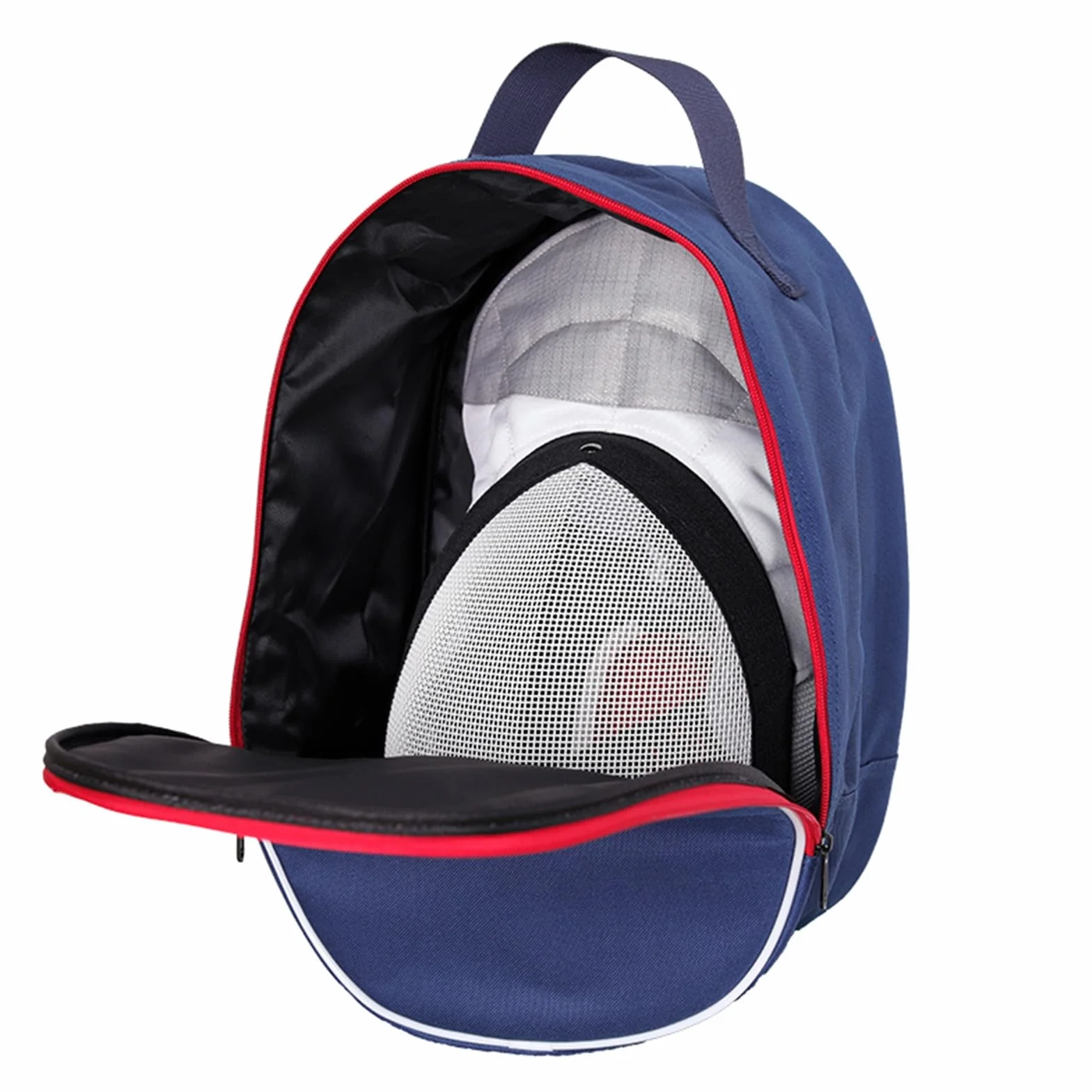 Sac de Protection pour Masque D'escrime, Sac À Main Portable en Tissu Oxford Double Brin 1680D pour Casques D'épée, de Fleuret, de Sabre et de Moto (Color : Blue)