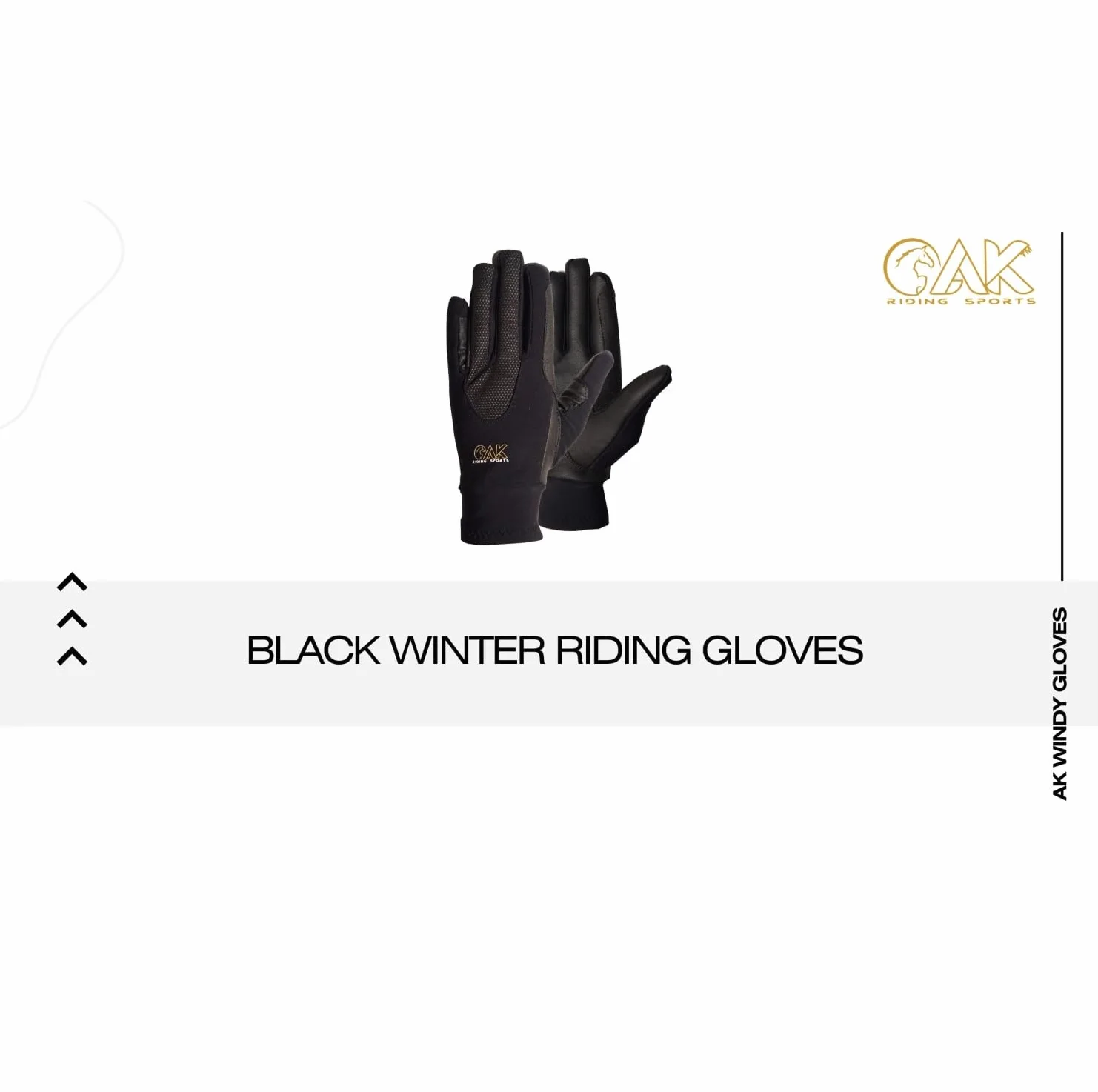 AK Gants d'équitation d'hiver Chauds et Confortables Windy Gants d'hiver Unisexe AKRS-6624